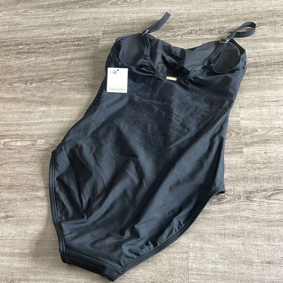 Calvin Klein Black One Piece Swimsuit - Picture 3 of 4